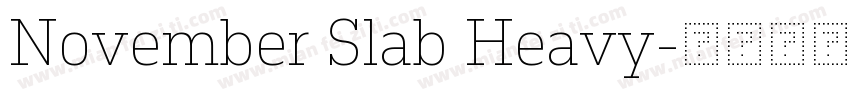 November Slab Heavy字体转换